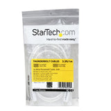 StarTech.com 1m / 3.3ft Thunderbolt Cable - Compatible with Your Thunderbolt 1 and 2 / Mini DisplayPort Devices (TBOLTMM1MW)