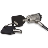 StarTech.com Keyed Cable Lock - Push-to-Lock Button - 2 m (6.5') Steel Cable - Locking Cable for Laptop - Computer Security Cable Lock (LTLOCKKEY)