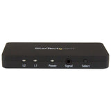 StarTech.com 2-Port HDMI Automatic Video Switch w/ Aluminum Housing and MHL Support - 2x1 HDMI Switcher Box with Support for 4K at 30Hz (VS221HD4K)