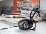 Blue Microphones Sadie Premium Headphones with Built-in Amp (Formerly Called Mo-Fi), Black/Platinum