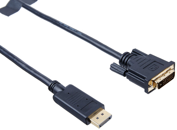 Dp to Dvi 25pin Cable Passive Dvi-D 24+1pin to Displayport M/M