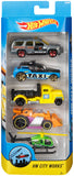 HOT WHEELS 2016 TRACK BUILDERS 5-PACK (VERSION 2)