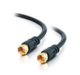 C2G 27032 F-Type RG59 Composite Audio/Video Cable, Value Series, Black (25 Feet, 7.62 Meters)