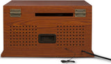 Crosley CR42D-PA Lancaster 3-Speed Turntable with Radio, CD/Cassette Player, Aux-in and Bluetooth, Paprika