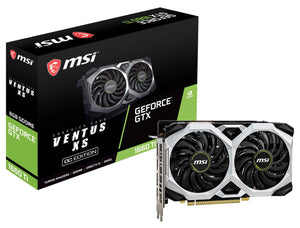 MSI Gaming GeForce GTX 1660 Ti 192-bit HDMI/DP 6GB GDRR6 HDCP Support DirectX 12 Dual Fan VR Ready OC Graphics Card (GTX 1660 TI Ventus XS 6G OC)