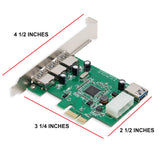 Syba USB 3.0 3 Port and 1 Internal Port PCI-e 2.0 x 1 Card SY-PEX20135