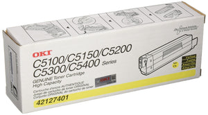 Oki Yellow Toner Cartridge -Yellow -LED -5000 Page -1 Each