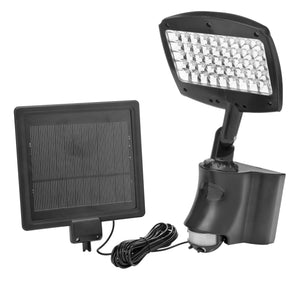 Designer's Edge L955 45 LED Rechargeable Motion Activated Solar Flood Light, Black