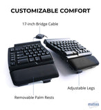 Matias Old Model Ergo Pro Keyboard for PC, Low Force Edition