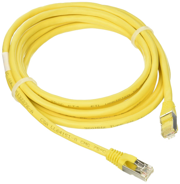 C2G 27258 Cat5e Cable - Snagless Shielded Ethernet Network Patch Cable, Yellow (10 Feet, 3.04 Meters)