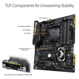 ASUS TUF X470-Plus Gaming AMD Ryzen 2 AM4 DDR4 HDMI DVI M.2 ATX Motherboard