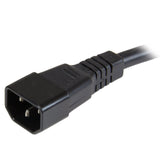 StarTech.com 3 ft Heavy Duty 14 AWG Computer Power Cord - C14 to C19 - 14 AWG Power Cable - IEC 320 C14 to IEC 320 C19 Power Cord (PXTC14C19143)