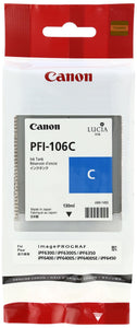 Canon PFI-106 C - 130 ml - Cyan - Original - Ink Tank - for imagePROGRAF iPF6300, IPF6300S, iPF6350, iPF6400, iPF6400SE, IPF6450