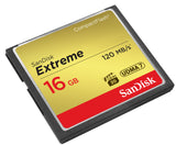 SanDisk Extreme 16GB CompactFlash Memory Card UDMA 7 Speed Up to 120MB/s- SDCFXS-016G-X46