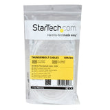 StarTech.com TBOLTMM3MW Thunderbolt Cable Cord-M/M to Cable for Apple iMac, MacBook Pro (3m, White)