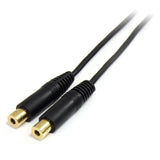 StarTech.com MUY6MFF 3.5mm to 2X 3.5mm PC Speaker Audio Cable M/F, 6-Feet (Black)