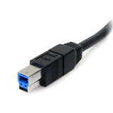 StarTech.com USB3SAB6BK SuperSpeed USB 3.0 Cable A to B, M/M, 6-Feet (Black)