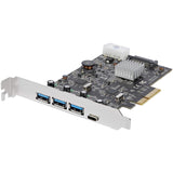 StarTech.com USB 3.1 PCIe Card - 3X USB-A and 1x USB-C - 2X Dedicated Channels - USB C PCIe Card - USB 3.1 Controller Card (PEXUS313AC2V)