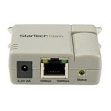 StarTech.com 1-Port 10/100 Mbps Parallel Network Print Server - Fast Centronics Ethernet Printer Server Adapter - Windows 10 (PM1115P2)