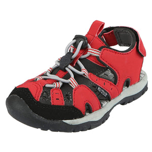 Northside Kid's Burke SE Athletic Sandal, Red/Gray, 3 M US Little Kid