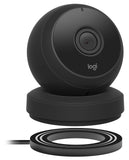 Refurbished Logi Circle Portable Wi-Fi Video Monitoring Camera with 2way Talk (Black)