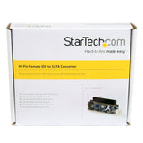 StarTech.com 40 Pin Female IDE to SATA Adapter Converter - Connect a SATA device to an IDE controller - IDE to SATA Converter (IDE2SAT25)