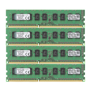 Kingston Technology 32GB Kit of 4 (4 x 8GB) DDR3 1600MHz PC3-12800 ECC DIMM Memory for Select HP/Compaq Desktops KTH-PL316EK4/32G