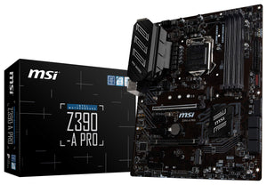 MSI Z390-A PRO LGA1151 (Intel 8th and 9th Gen) M.2 USB 3.1 Gen 2 DDR4 HDMI DP CFX Dual Gigabit LAN ATX Z390 Gaming Motherboard