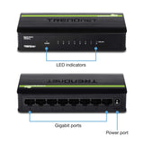 Trendnet TEG-S81G 8 Port Gigabit Greennet Unmanaged Switch