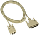 C2G 02519 DB9 Female to DB25 Male Serial RS232 Modem Cable, Beige (10 Feet, 3.04 Meters)