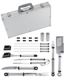 MR BAR B Q 02066X Silver Prestige 21 Pc Tool Set with Case