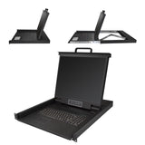 StarTech.com RKCONS1901 Rackmount 1U 19" Display Single Port KVM Console