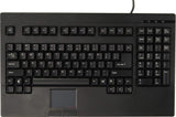 Solidtek Pos/rackmount Keyboard with Built in Touch Pad USB Connector Black