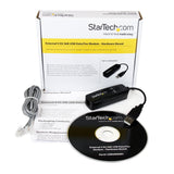 StarTech.com External V.92 56K USB Fax Modem - Hardware Based Dial up Data Modem - Transfer rates up to 56Kbps (data) / 14.4Kbps (fax) (USB56KEMH)