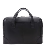 McKlein Harpswell, Top Grain Cowhide Leather, Dual Compartment Laptop Briefcase, Black (88565)