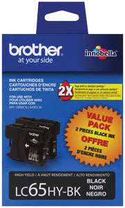 Brother LC652PKS - Black Ink Cartridges 2 Pack