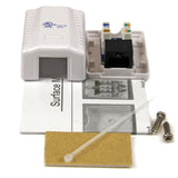 StarTech.com WALLBOX1WH Single Cat5e RJ45 Wall Jack White with Keystone Jack