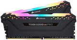 Corsair Vengeance RGB Pro 32GB (2x16GB) DDR4 3200 (PC4-25600) C16 AMD Optimized Memory - Black