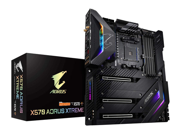 GIGABYTE X570 AORUS Xtreme (AMD Ryzen 3000/X570/E-ATX/PCIe4.0/DDR4/Aqantia 10GbE LAN/RGB Fusion 2.0/Fins-Array Heatsink/3xM.2 Thermal Guard/USB3.1/Gaming Motherboard)