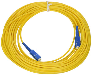 C2G / Cables to Go 34729 SC/SC Simplex 9/125 Single-Mode Fiber Patch Cable (15 Meters, Yellow)