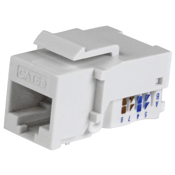 StarTech.com Cat5e Modular Keystone Jack White - Tool-Less - Keystone jack - RJ-45 - white - KEYSTONE2WH