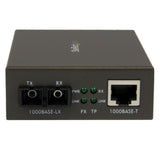 StarTech.com Gigabit Single-Mode Fiber Ethernet Media Converter - SC - 15km - 1000Mbps Copper-to-Fiber Media Converter (MCMGBSC15)