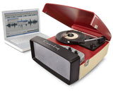 Crosley Radio Collegiate Turntable with Software Suite for Ripping and Editing Audio, Red