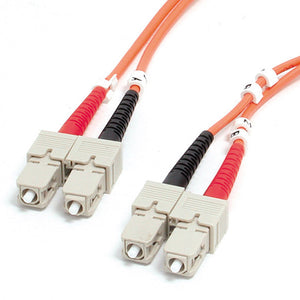 StarTech.com 1m Fiber Optic Cable - Multimode Duplex 62.5/125 - LSZH - SC/SC - OM1 - SC to SC Fiber Patch Cable (FIBSCSC1)