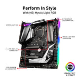 MSI MPG Z390 Gaming PRO Carbon LGA1151 (Intel 8th and 9th Gen) M.2 USB 3.1 Gen 2 DDR4 HDMI DP SLI CFX ATX Z390 Gaming Motherboard