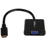 StarTech.com MNHD2VGAE2 Mini HDMI to VGA Adapter Converter for Digital Still Camera / Video Camera-1920x1200-Mini HDMI Male to VGA HD15 Female