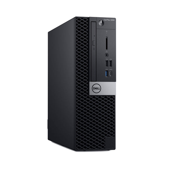 Dell OP5060SFFM0D9T OptiPlex 5060SFF Desktop Computer with Intel Core i7-8700 3.2 GHz Hexa-core, 8GB RAM, 500GB HDD