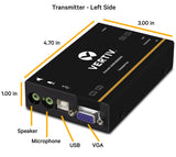 Emerson Network Power Avocent LV KVM Extender Single VGA, USB, Audio, CATx 300M (LV3010P)