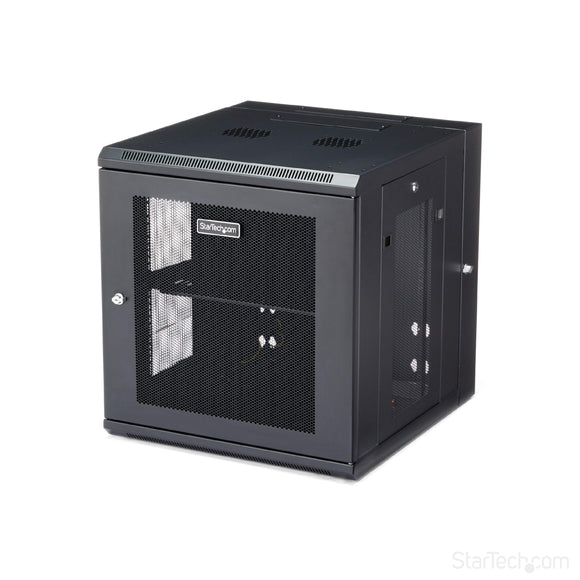 StarTech.com 12U Wall Mount Server Rack Cabinet - 4-Post Adjustable Depth (2