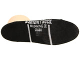 Wrightsock Anti-Blister Double Layer Running II Lo Quarter, White with Black Accents, Small